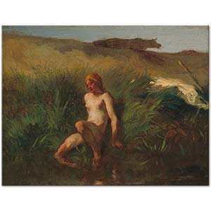 The Bather by Jean-François Millet