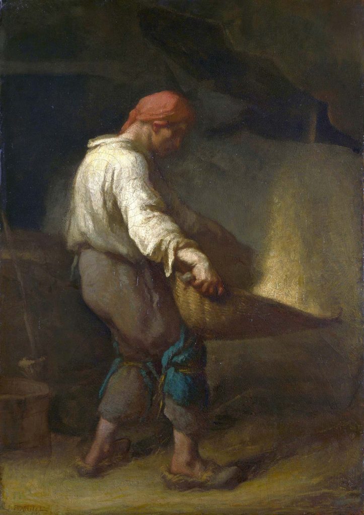 The Winnower by Jean-François Millet