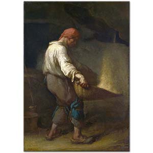 The Winnower by Jean-François Millet