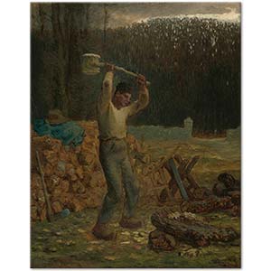 The Woodchopper by Jean-François Millet