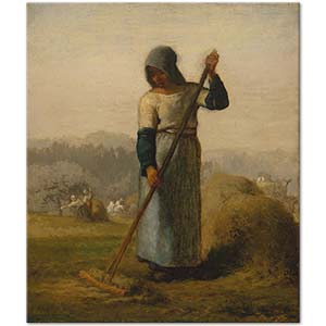 Woman with a Rake by Jean-François Millet