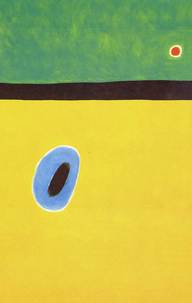 The Lark's Wing Encircled with Gold Blue by Joan Miró