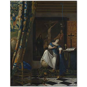 Allegory of the Catholic Faith by Johannes Vermeer