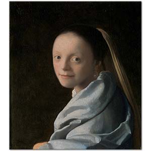 Study of a Young Woman by Johannes Vermeer