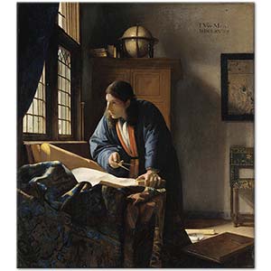 The Geographer by Johannes Vermeer