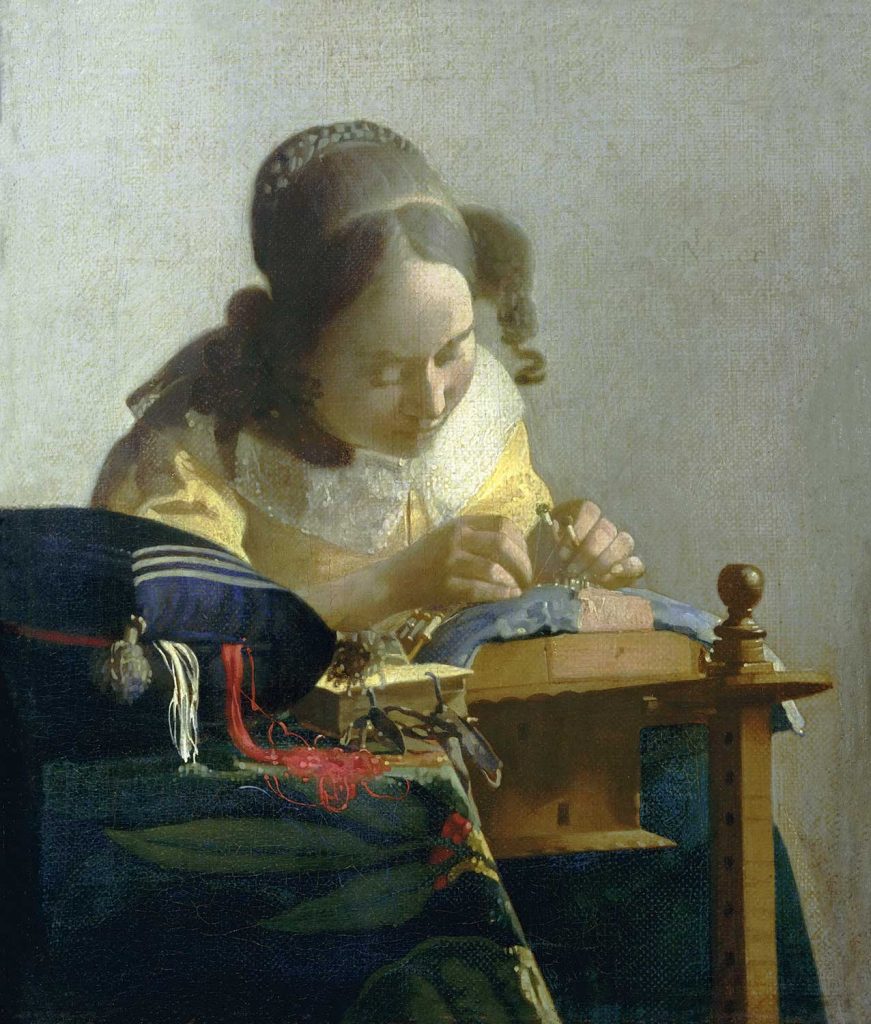 The Lacemaker by Johannes Vermeer