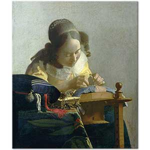 The Lacemaker by Johannes Vermeer