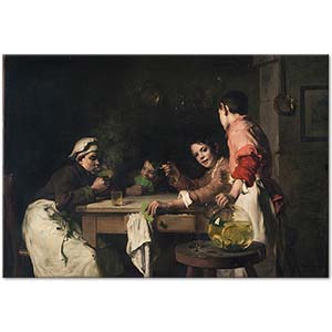 The Young Card Players by Joseph Bail