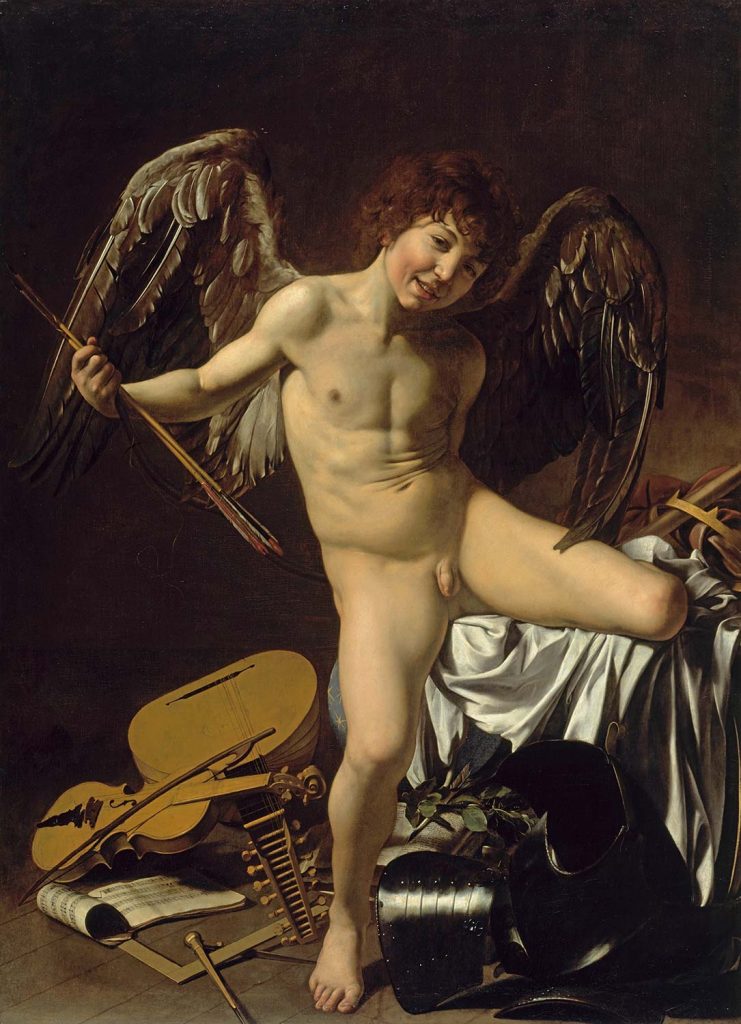 Cupid as Victor (Amor Vincet Omnia) by Caravaggio