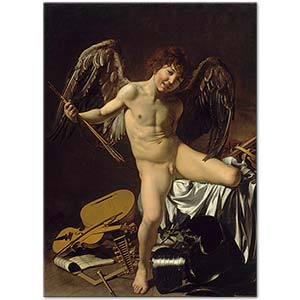 Cupid as Victor (Amor Vincet Omnia) by Caravaggio