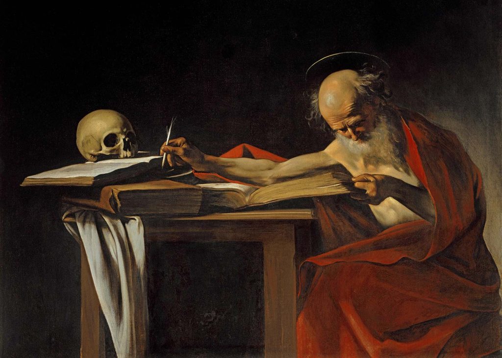 Saint Jerome Writing by Caravaggio