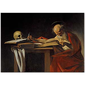 Saint Jerome Writing by Caravaggio