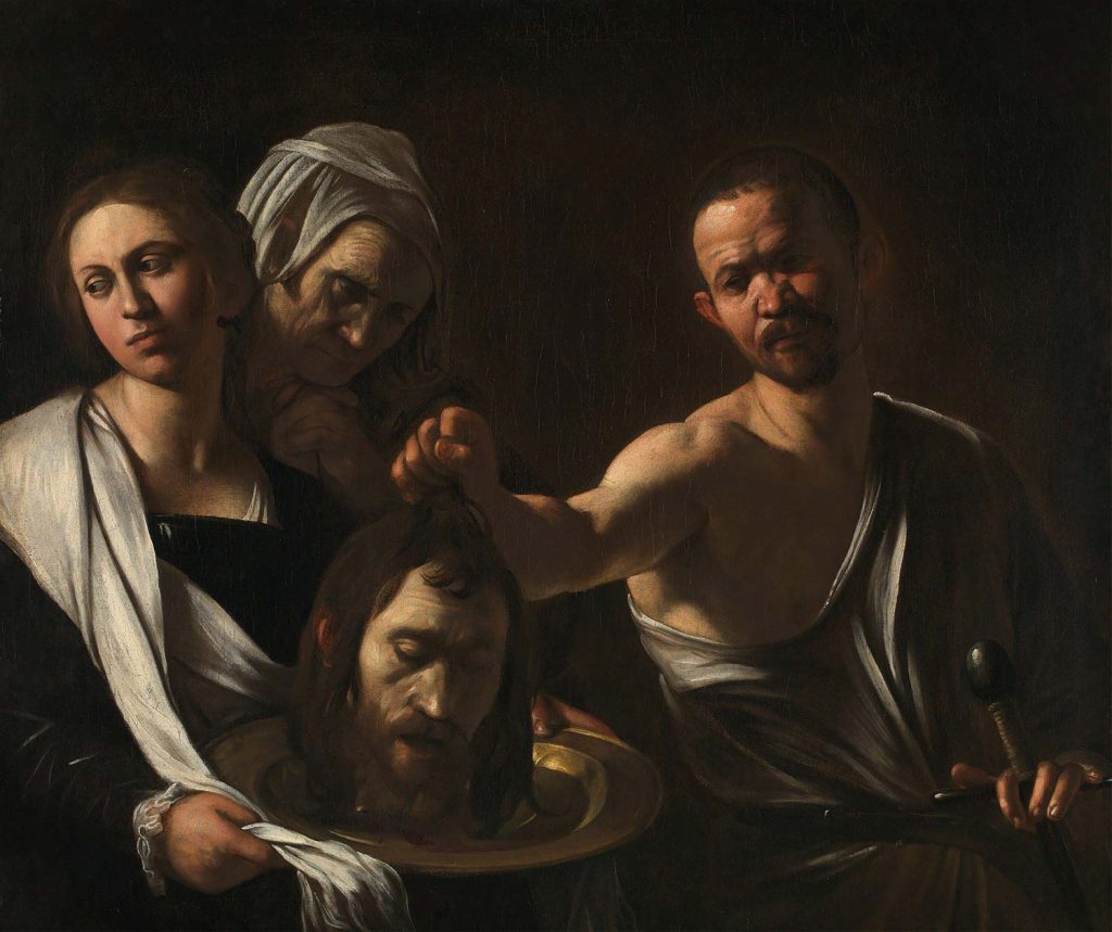 Salome Receives The Head Of John The Baptist by Caravaggio