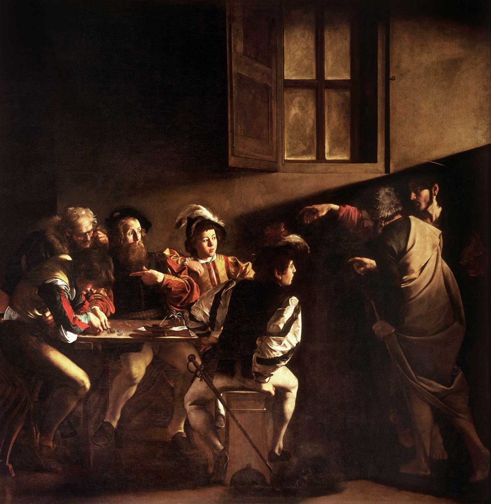 The Calling of Saint Matthew by Caravaggio