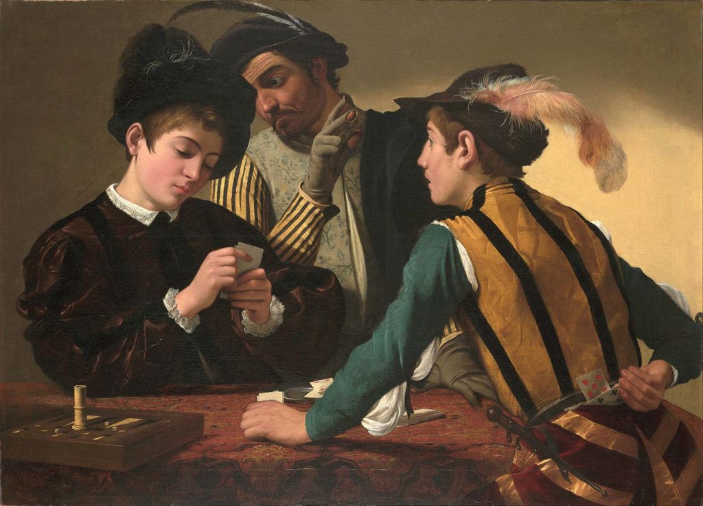 The Cardsharps by Caravaggio