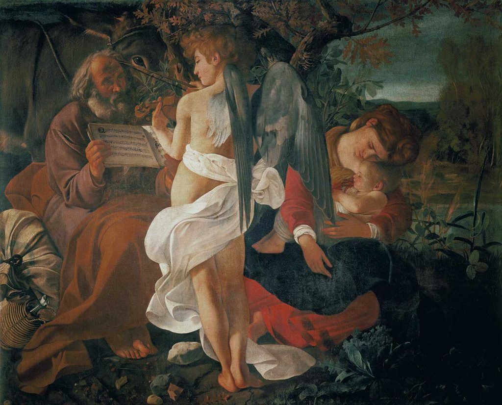 The Rest on the Flight into Egypt by Caravaggio