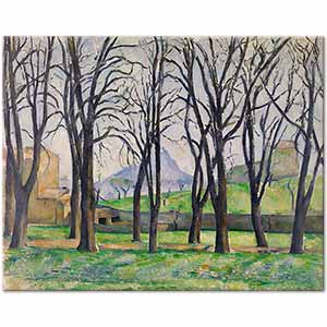 Chestnut Trees at the Jas de Bouffan by Paul Cézanne