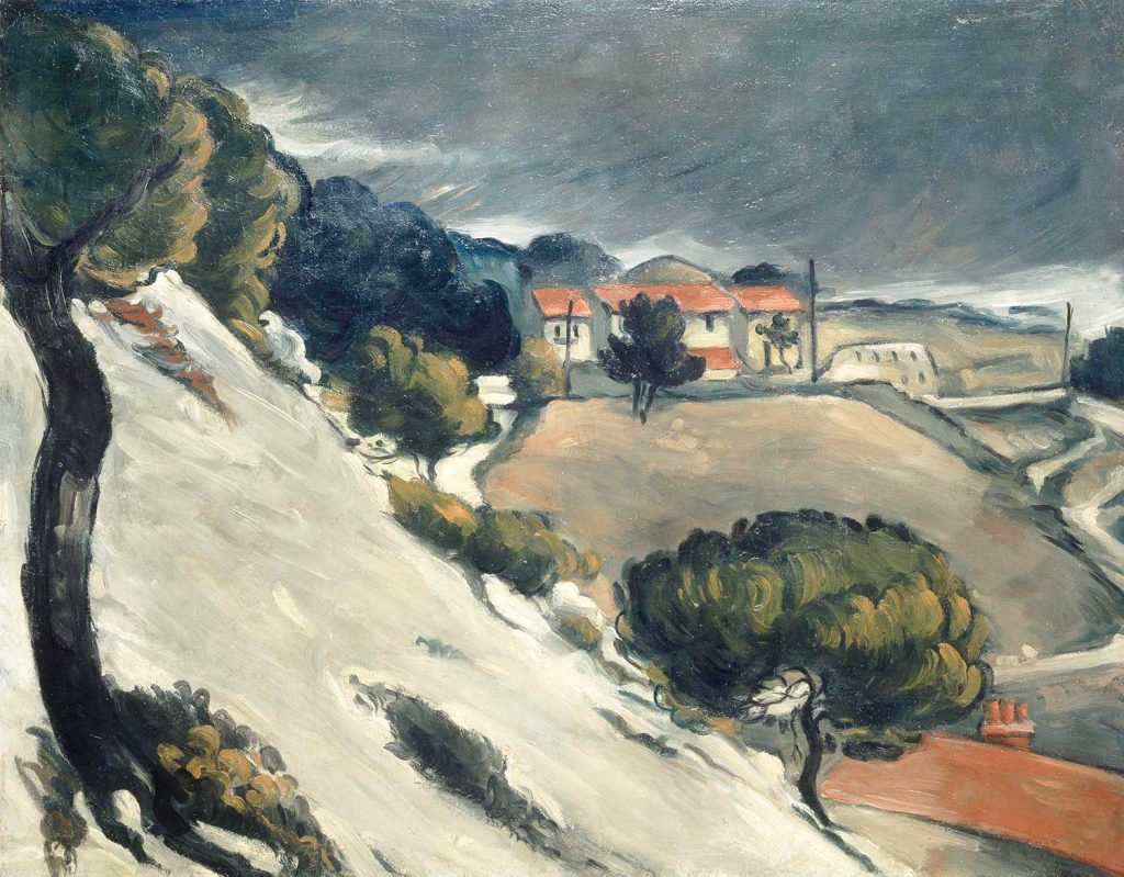 L'Estaque Melting Snow by Paul Cézanne