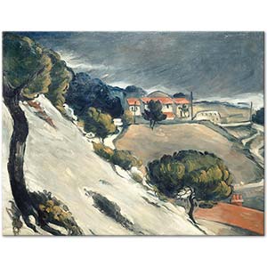 L'Estaque Melting Snow by Paul Cézanne