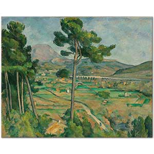 Mont Sainte-Victoire and the Viaduct of the Arc River Valley by Paul Cézanne