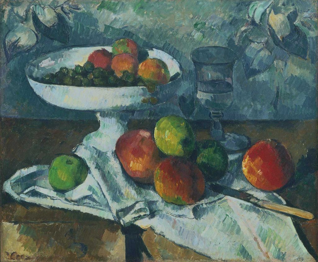 Still Life with Fruit Dish by Paul Cézanne