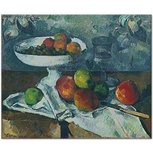 Still Life with Fruit Dish by Paul Cézanne