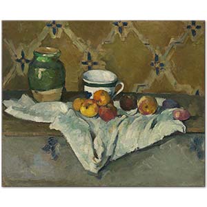 Still Life with Jar Cup and Apples by Paul Cézanne