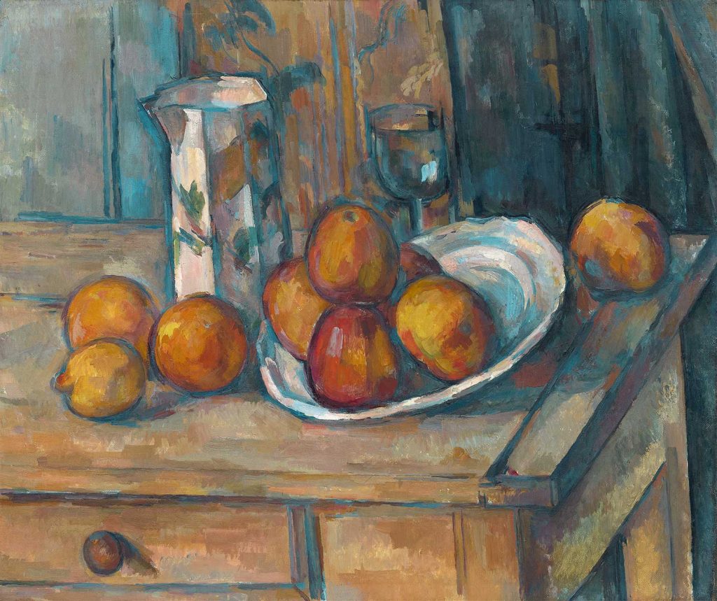 Still Life with Milk Jug and Fruit by Paul Cézanne