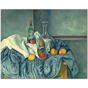 The Peppermint Bottle by Paul Cézanne