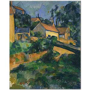 Turning Road at Montgeroult by Paul Cézanne