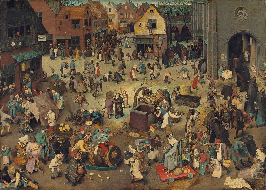 The Fight Between Carnival and Lent by Pieter Bruegel the Elder