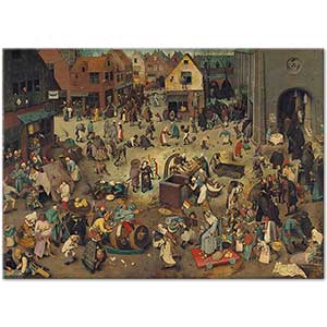The Fight Between Carnival and Lent by Pieter Bruegel the Elder