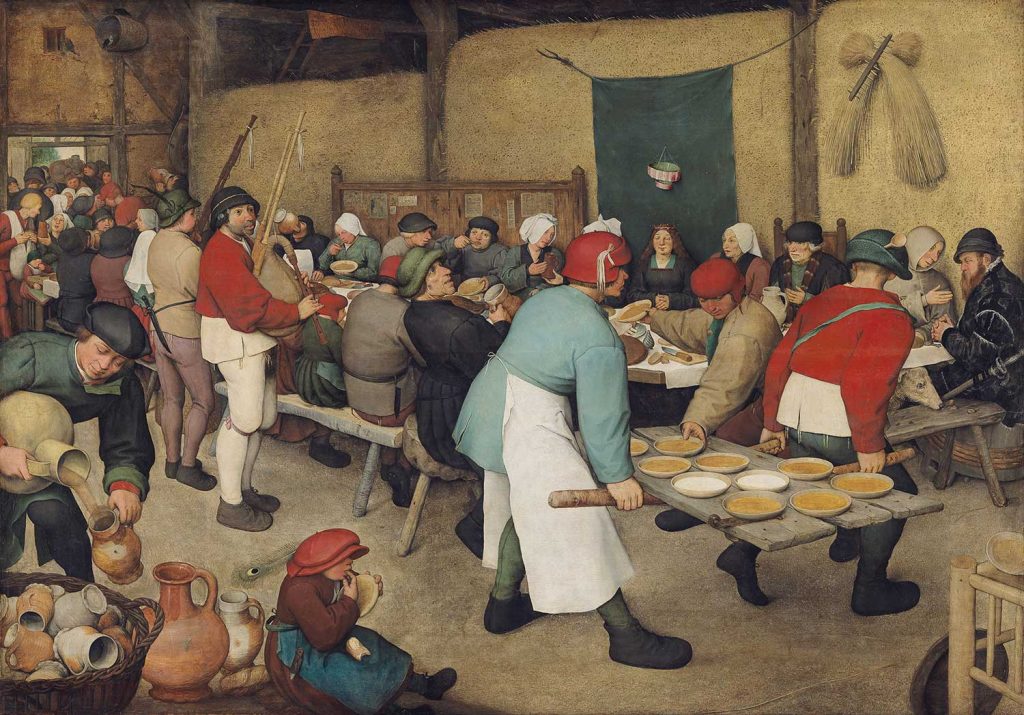 The Peasant Wedding by Pieter Bruegel the Elder