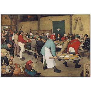 The Peasant Wedding by Pieter Bruegel the Elder