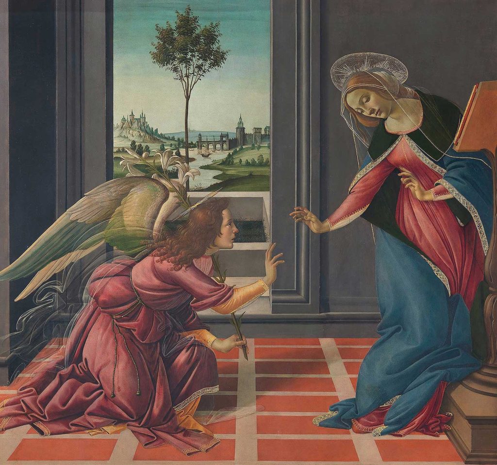 Annunciation by Sandro Botticelli