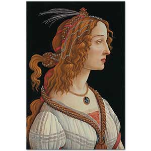 Idealised Portrait of a Lady by Sandro Botticelli