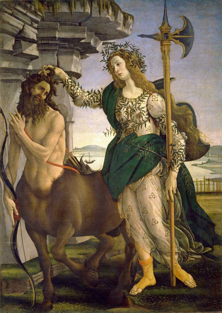 Pallas and the Centaur by Sandro Botticelli