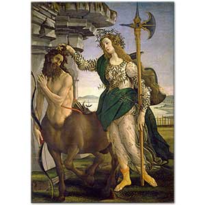 Pallas and the Centaur by Sandro Botticelli