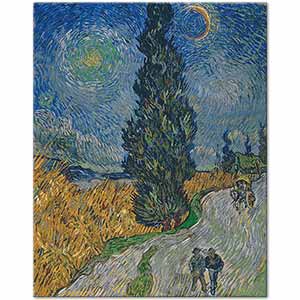 Country Road in Provence by Night by Vincent van Gogh