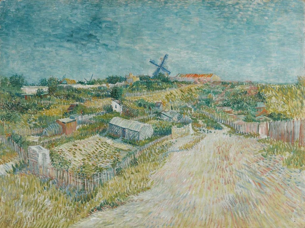 Kitchen Gardens on Montmartre by Vincent van Gogh