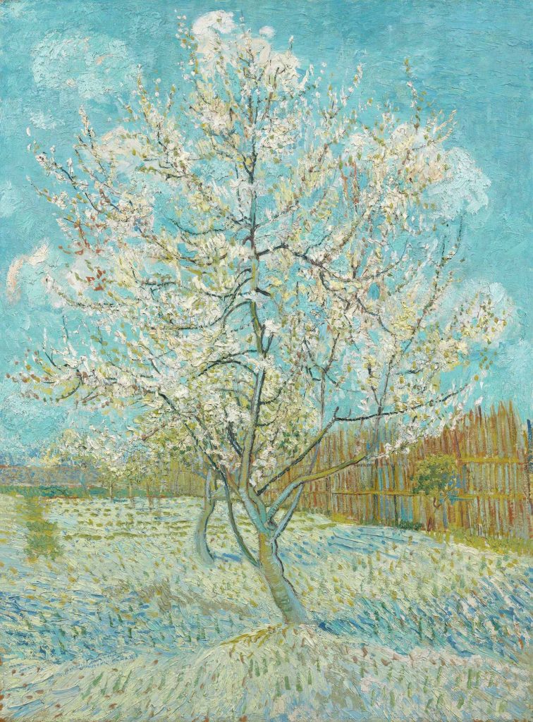 The Pink Peach Tree by Vincent van Gogh