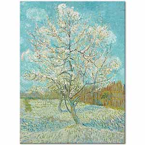 The Pink Peach Tree by Vincent van Gogh