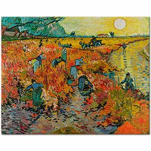 Red Vineyard at Arles by Vincent van Gogh