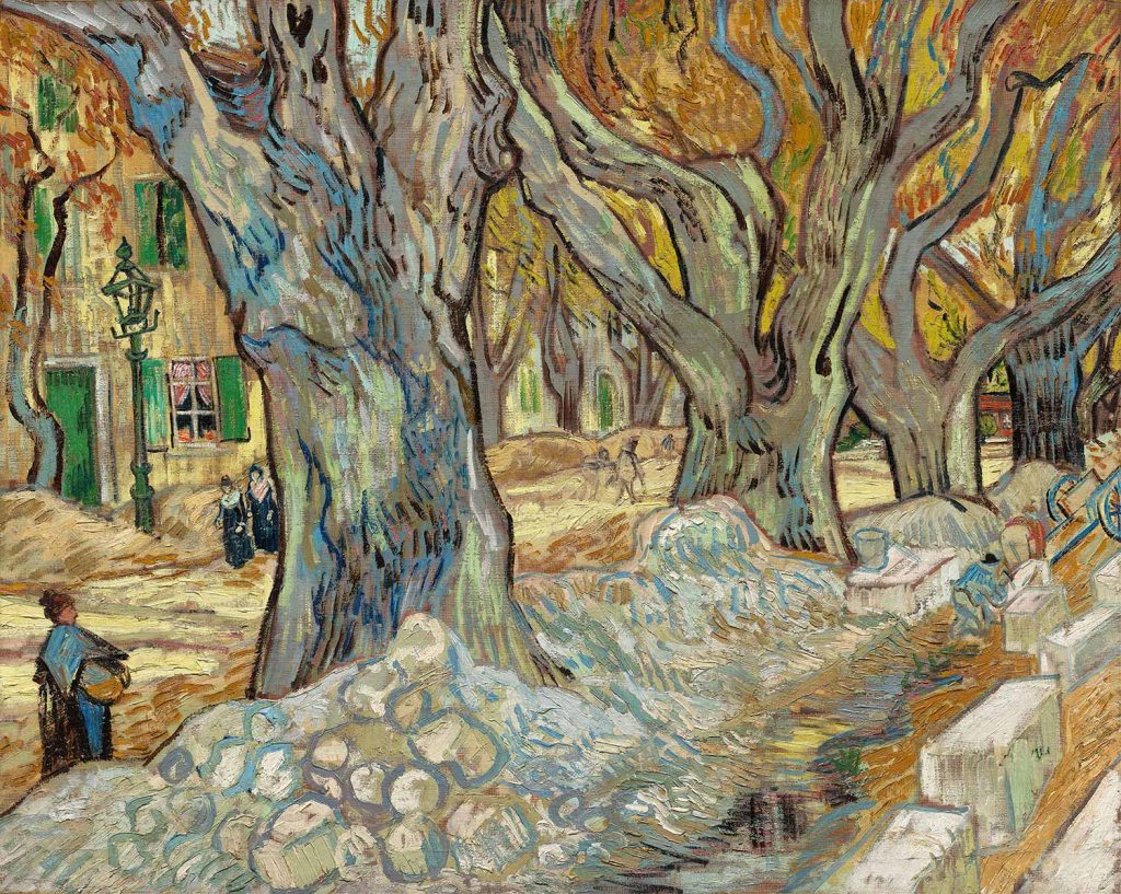 The Large Plane Trees by Vincent van Gogh