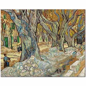 The Large Plane Trees by Vincent van Gogh