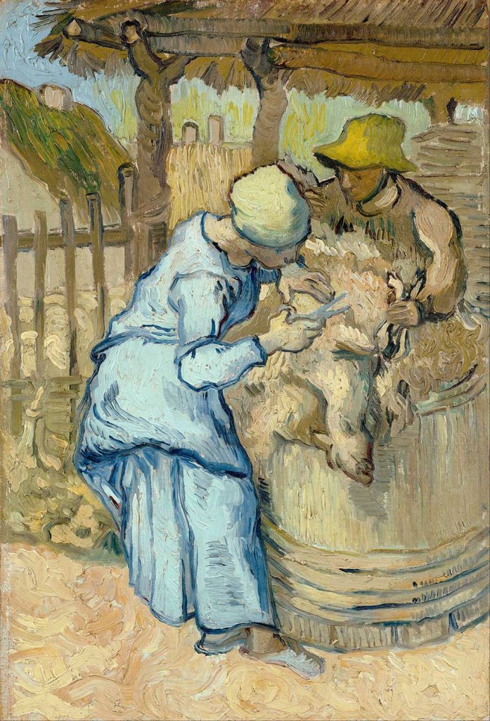 The Sheep Shearer (after Millet) by Vincent van Gogh