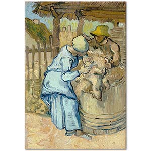 The Sheep Shearer (after Millet) by Vincent van Gogh