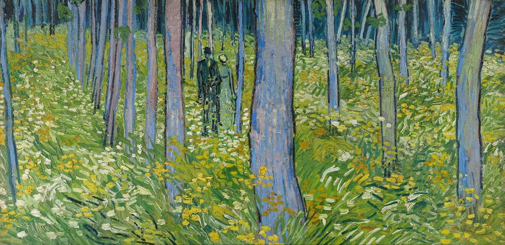 Undergrowth With Two Figures by Vincent van Gogh