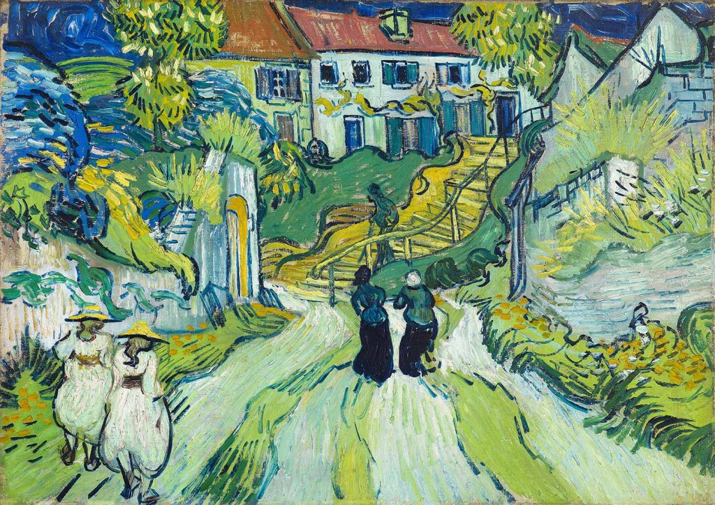 Stairway at Auvers by Vincent van Gogh