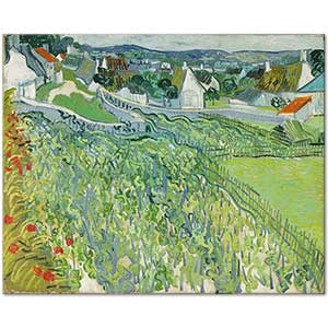 Vineyards At Auvers by Vincent van Gogh